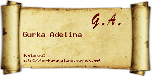 Gurka Adelina névjegykártya